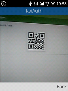 QR code scan
